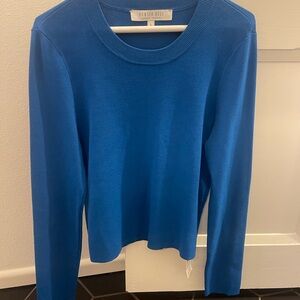 HUNTER BELL Vibrant Blue Crewneck Long Sleeve Top